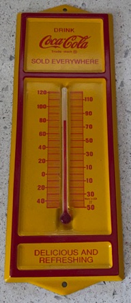 3142-1 € 10,00 coca cola thermometer ijzer geel. 17x6 cm.jpeg